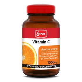 Lanes Βιταμίνη C Orange 1000mg 60 μασώμενες ταμπλέτες - Συμπλήρωμα διατροφής για την υποστήριξη του ανοσοποιητικού συστήματος