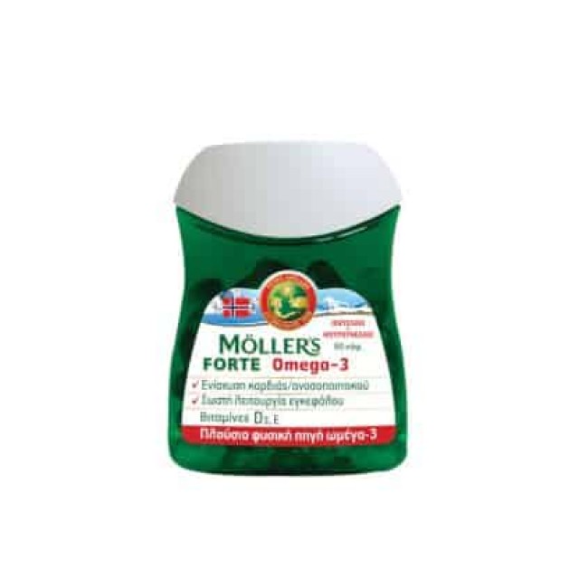 Moller’s Forte Ιχθυέλαιο & Μουρουνέλαιο 60 κάψουλες